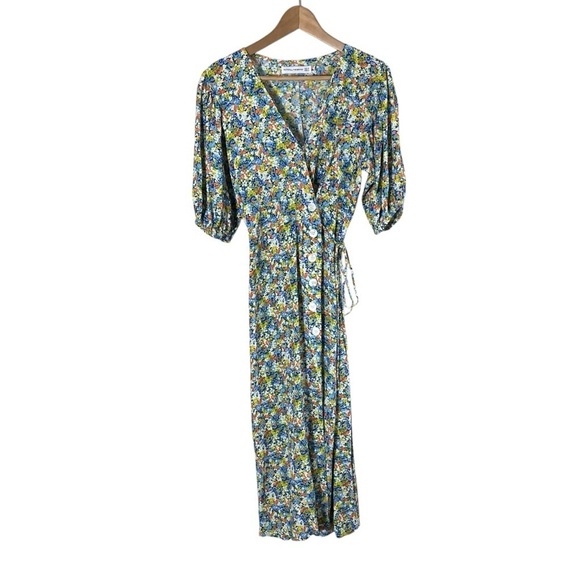 FAITHFULL THE BRAND Marta Floral Wrap Midi Dress - Picture 4 of 13